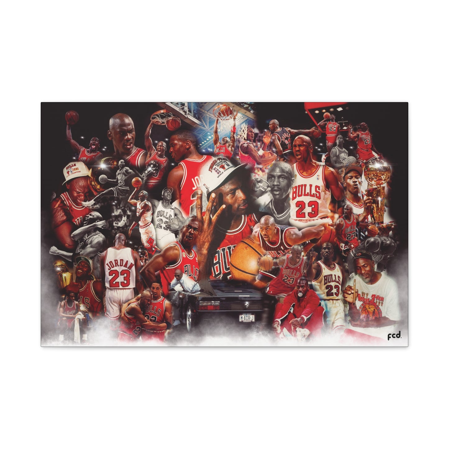 'MJ GOAT COLLAGE' Classic Canvas