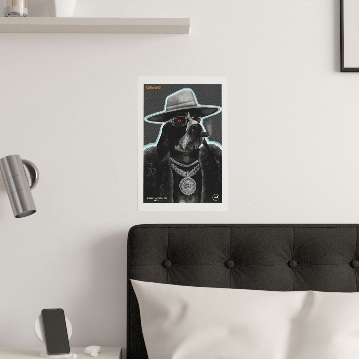 'DOGGO' Satin Poster