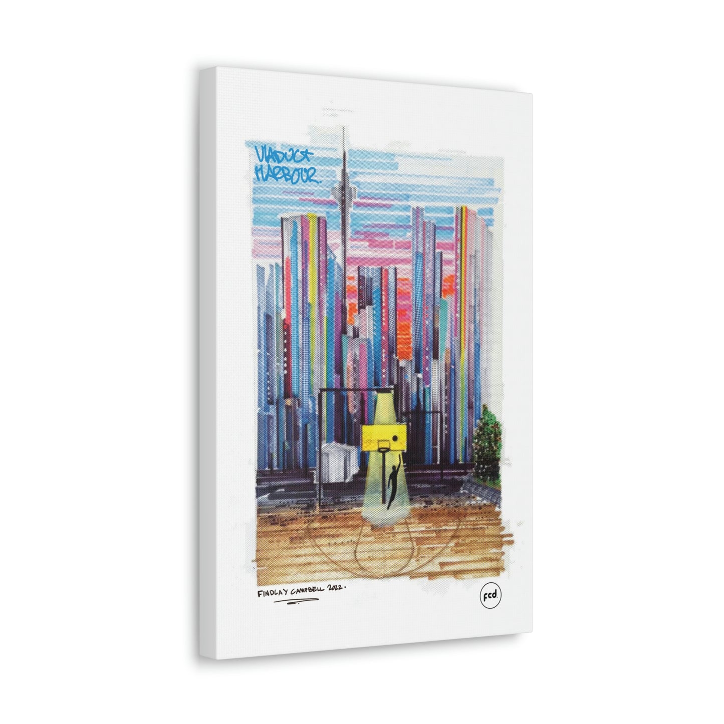 'VIADUCT HARBOUR' Classic Canvas