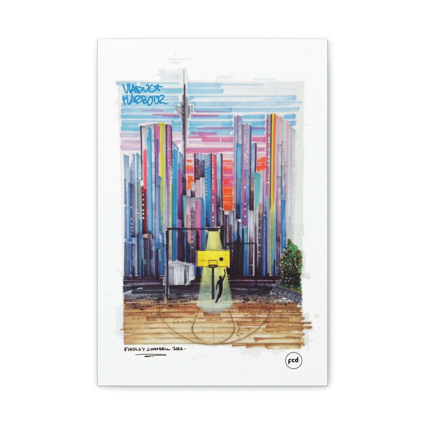 'VIADUCT HARBOUR' Classic Canvas