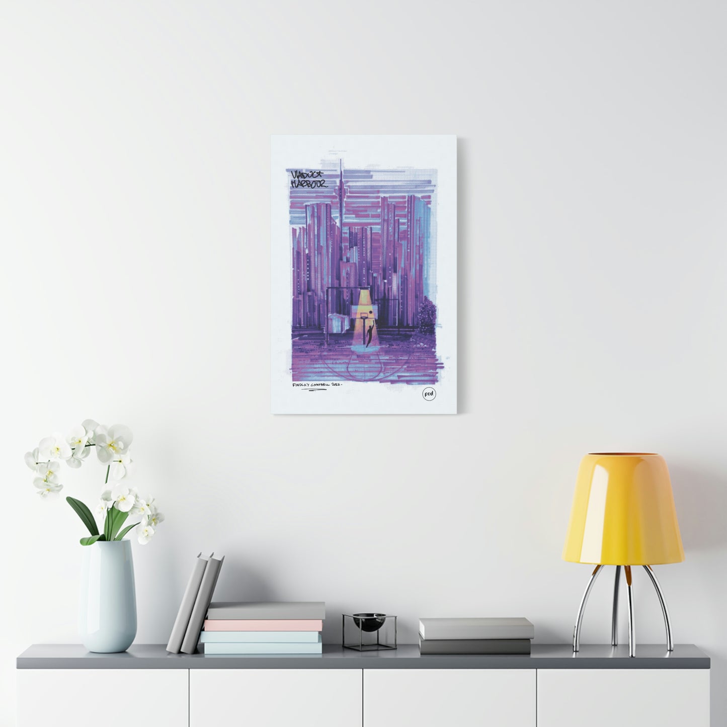 'VIADUCT HARBOUR' Classic Canvas
