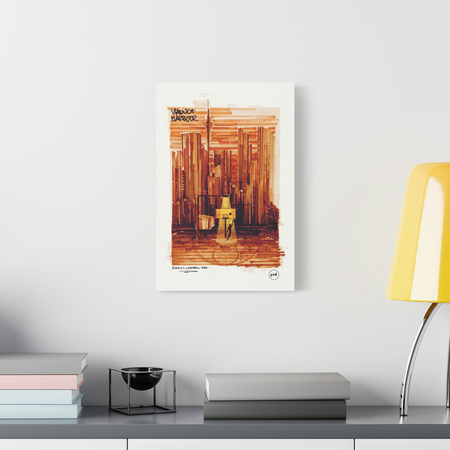 'VIADUCT HARBOUR' Classic Canvas