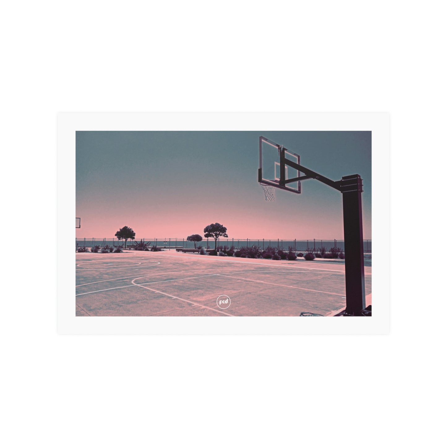 'MARINE PARADE COURTS' Satin Poster