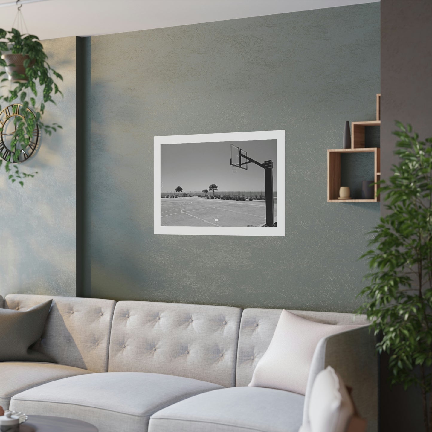 'MARINE PARADE COURTS' Satin Poster
