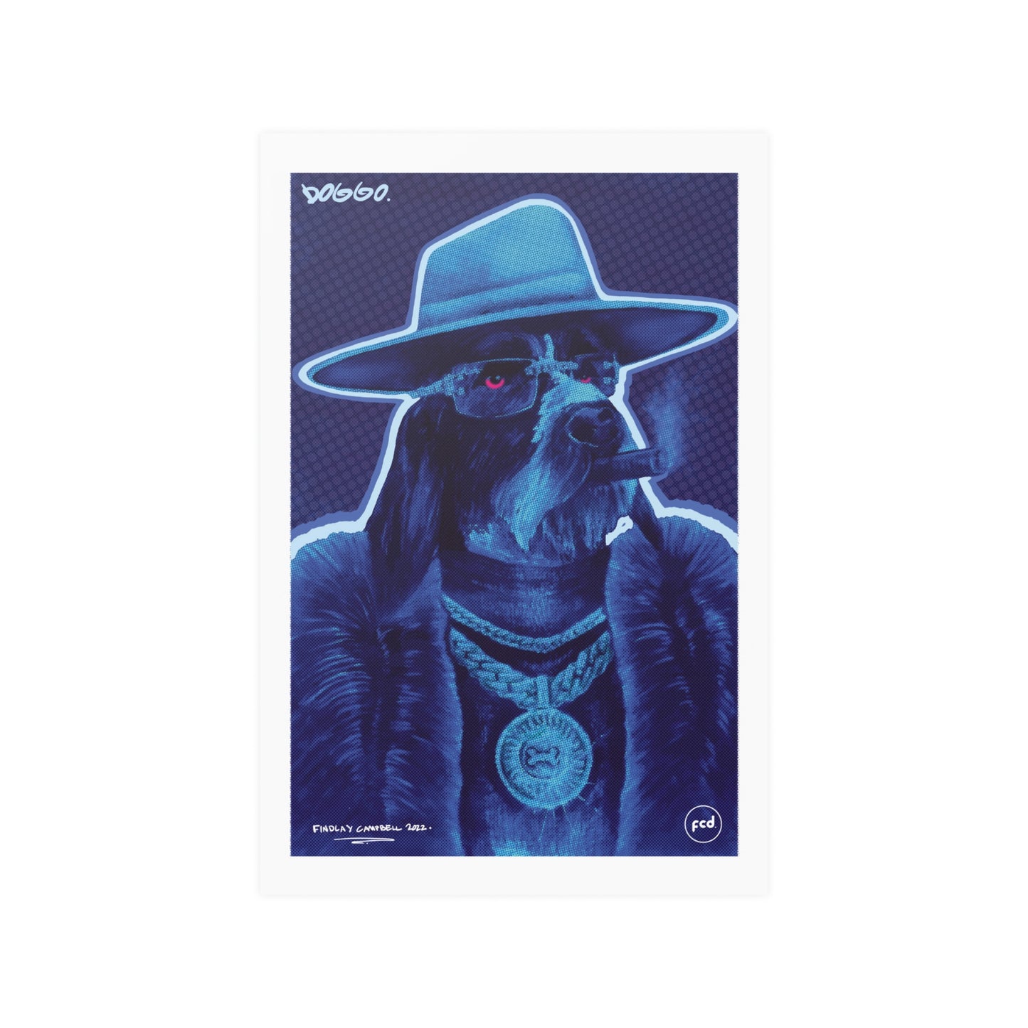 'DOGGO' Satin Poster