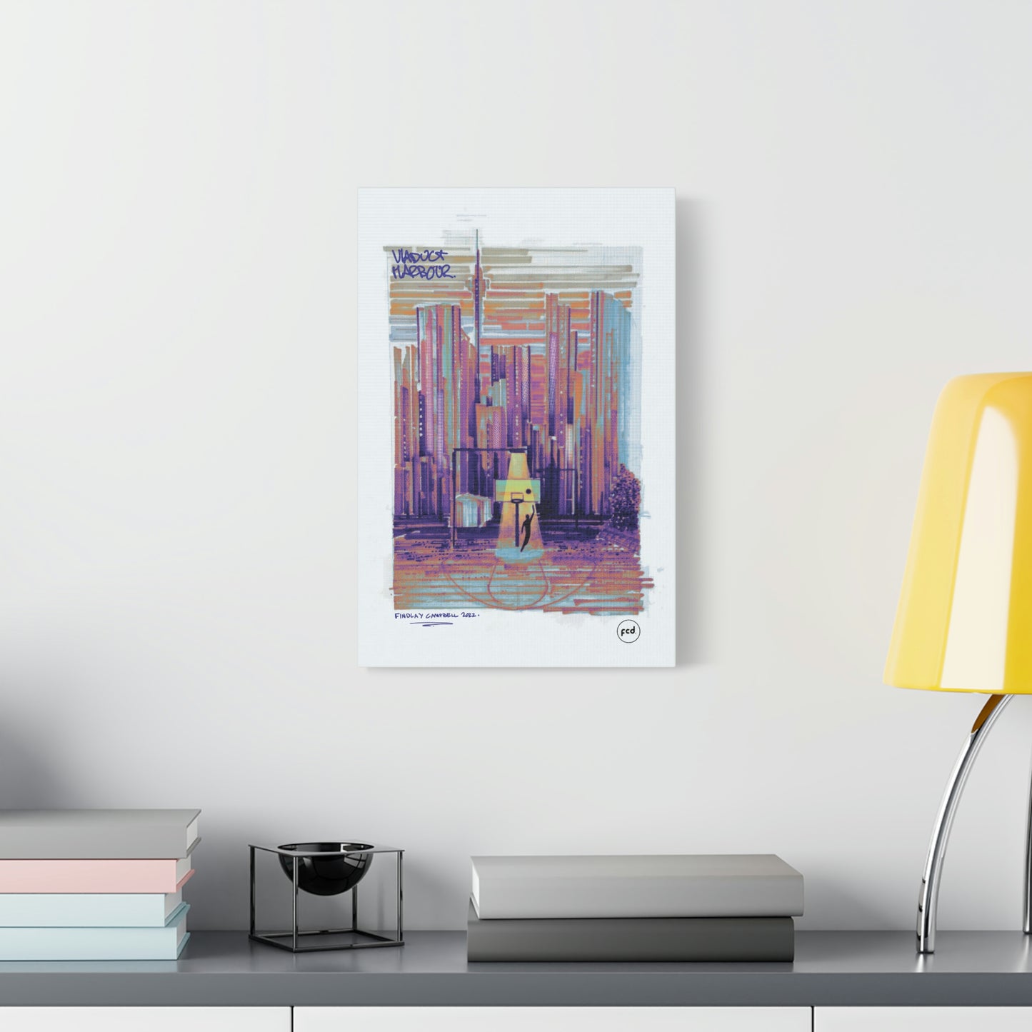 'VIADUCT HARBOUR' Classic Canvas