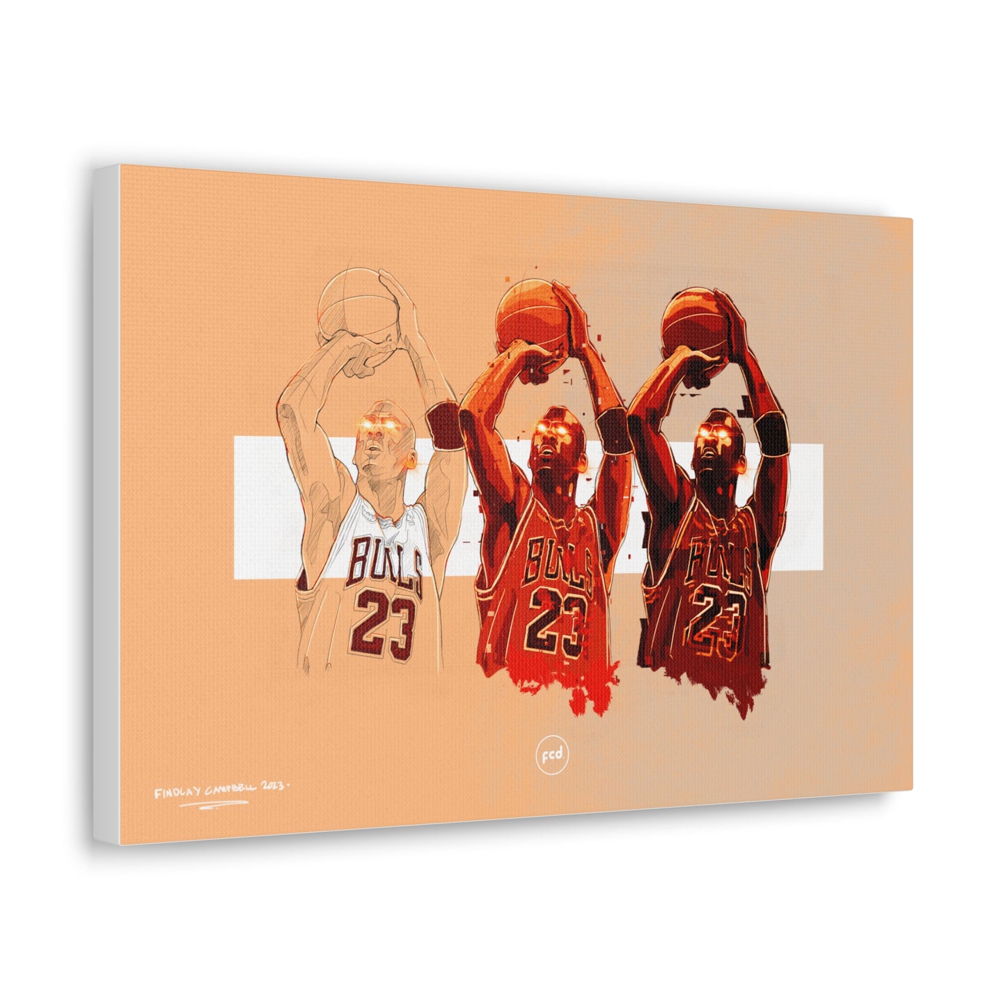 'MJ SKETCH' Classic Canvas