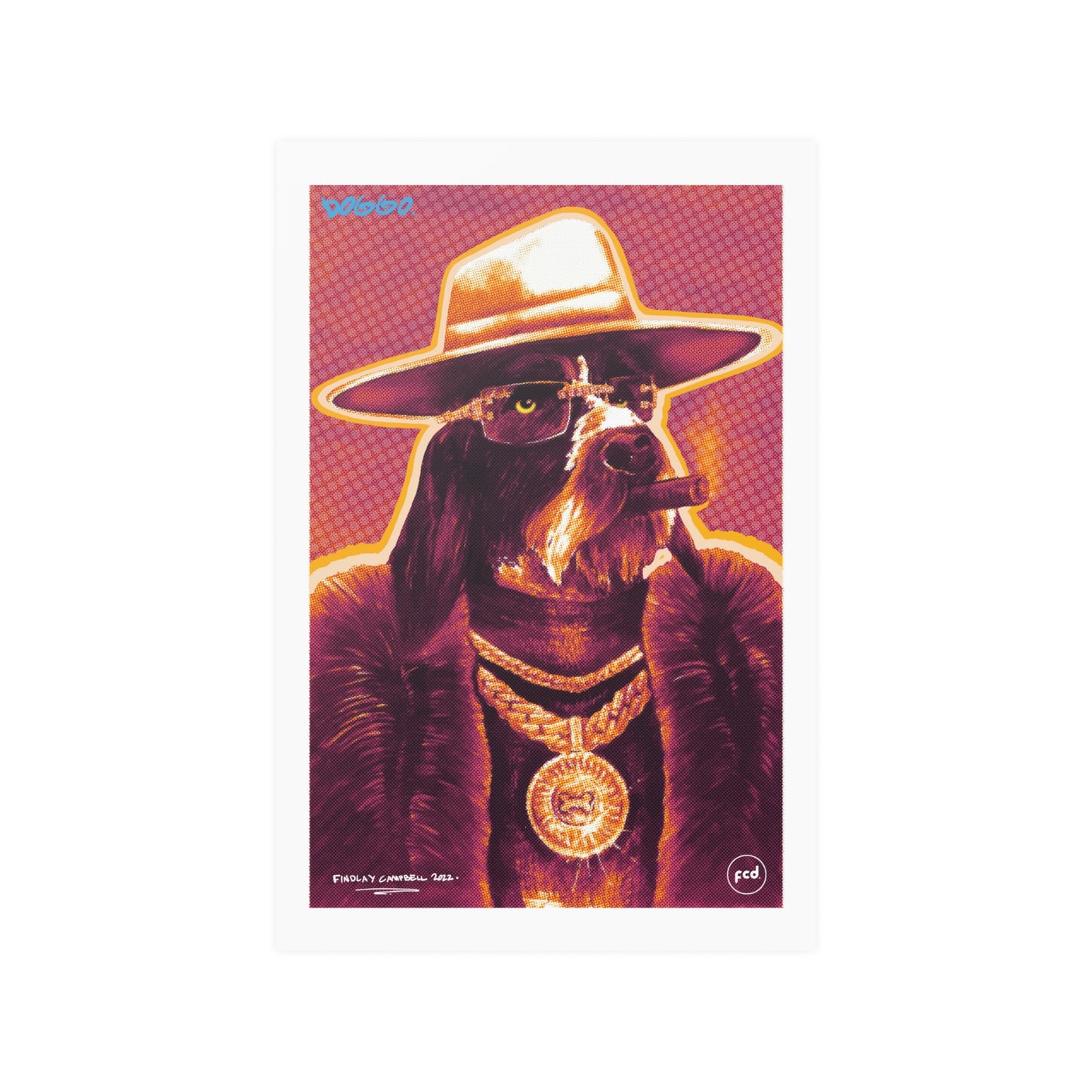 'DOGGO' Satin Poster