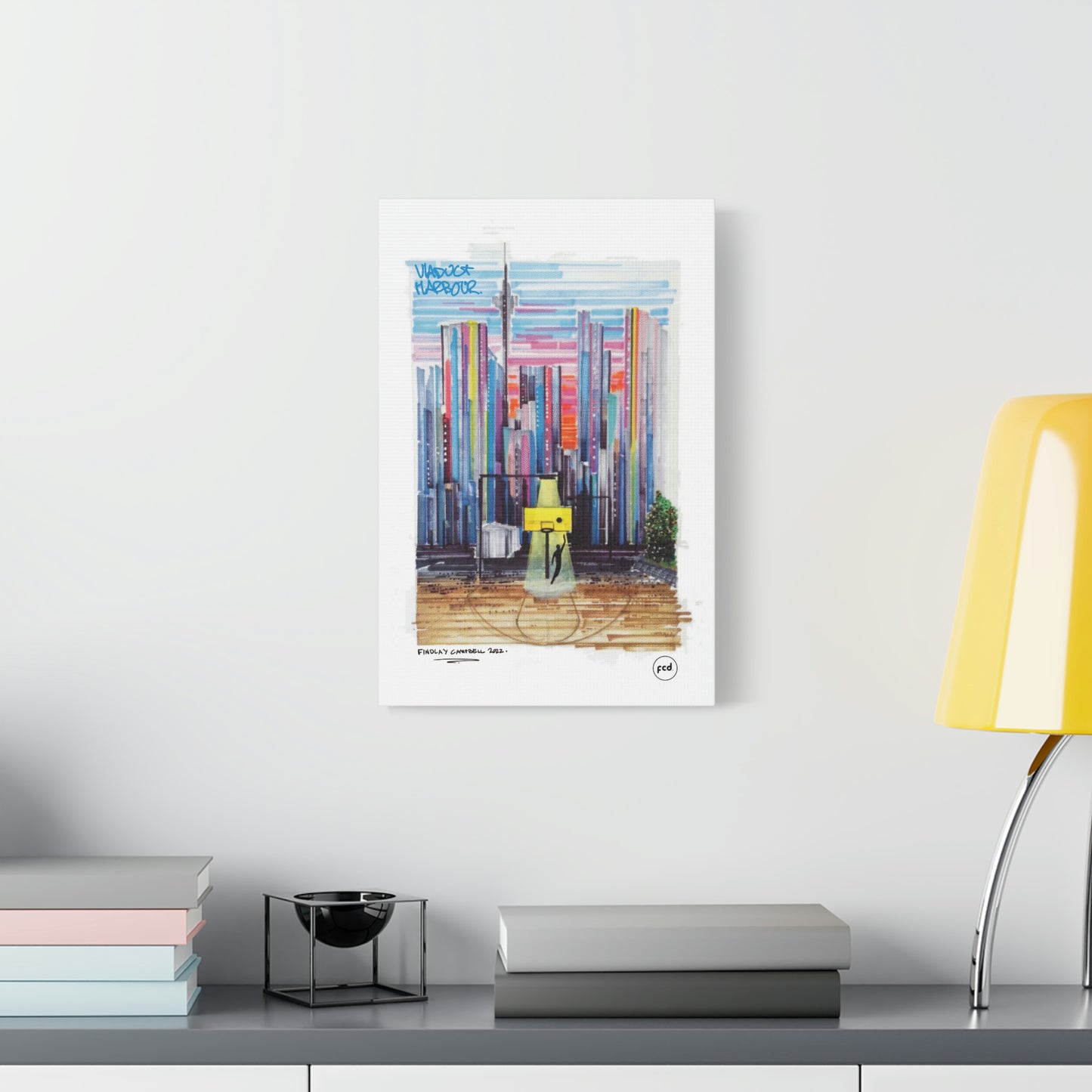 'VIADUCT HARBOUR' Classic Canvas