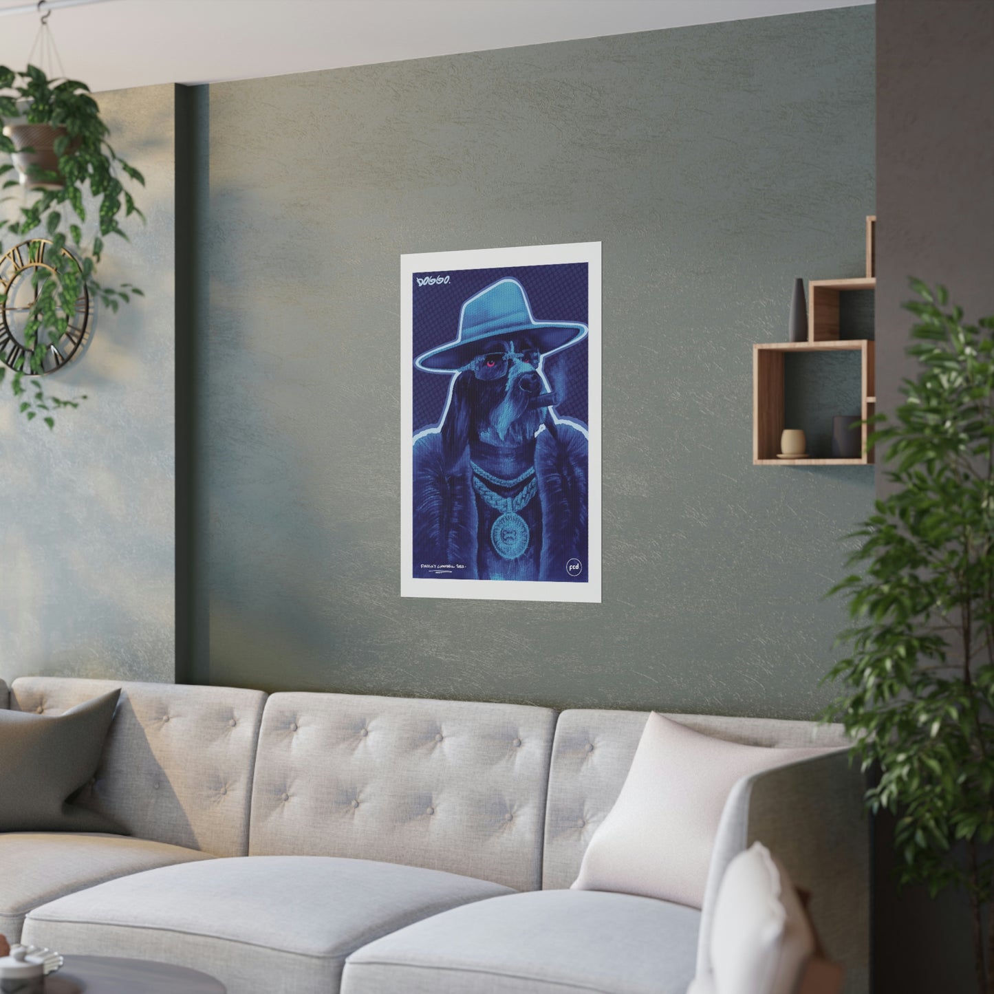 'DOGGO' Satin Poster