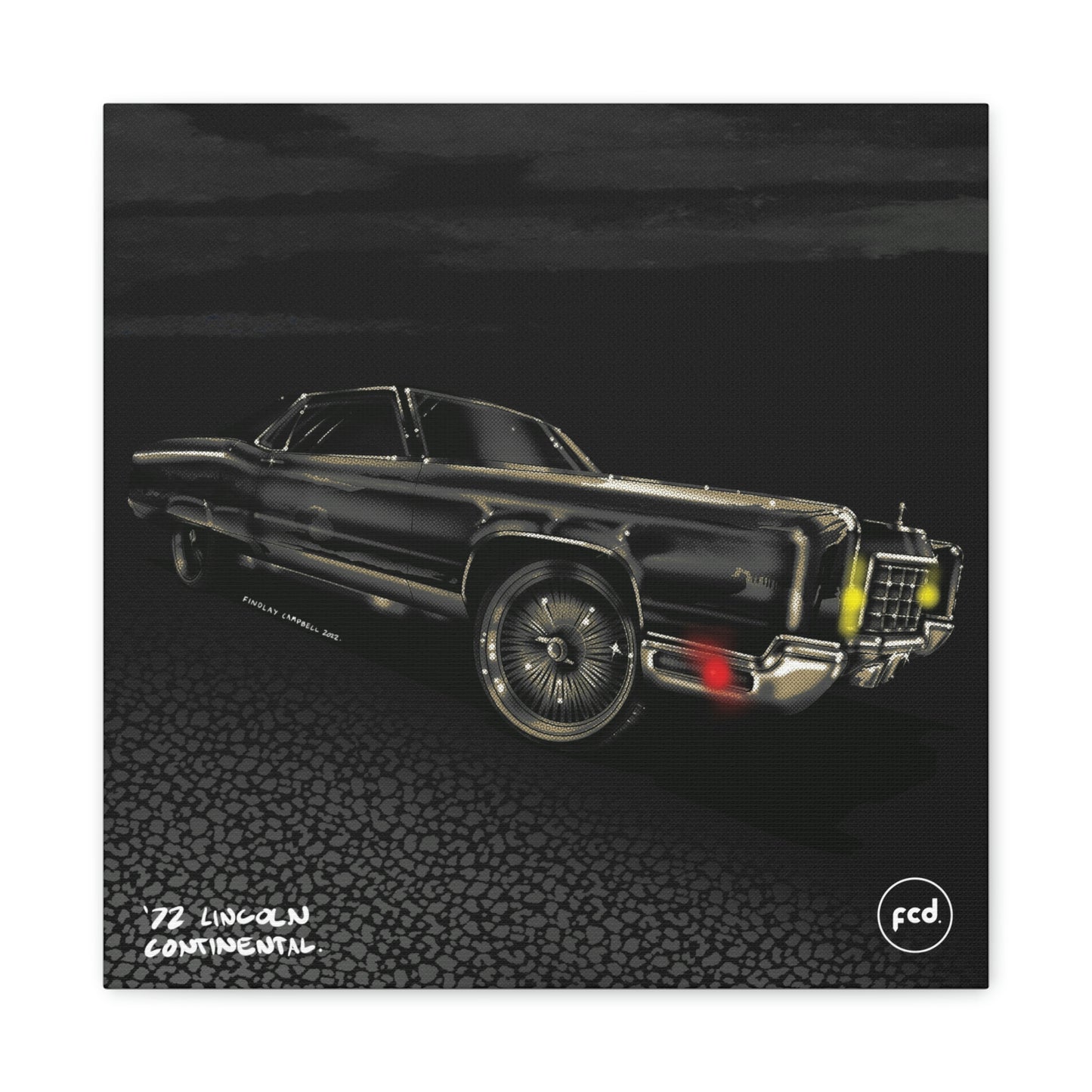 '72 LINCOLN CONTINENTAL' Classic Canvas