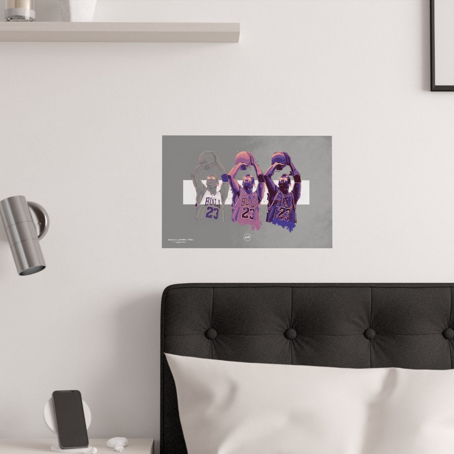 'MJ SKETCH' Satin Poster Print