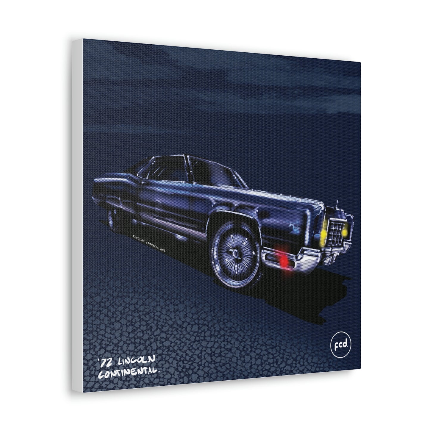 '72 LINCOLN CONTINENTAL' Classic Canvas