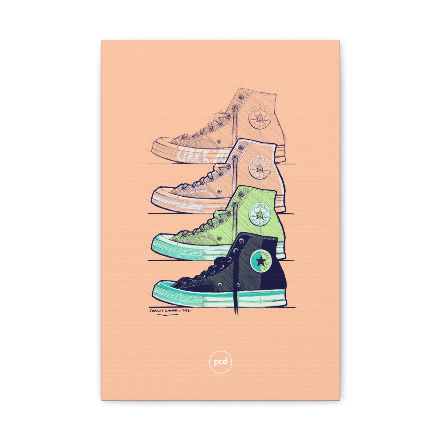 'CHUCK '70 SKETCH' Classic Canvas