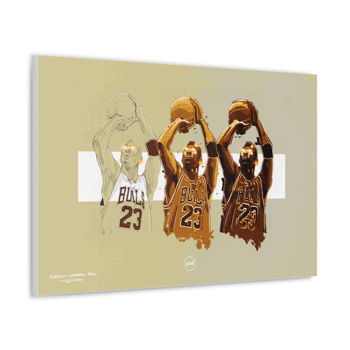 'MJ SKETCH' Classic Canvas