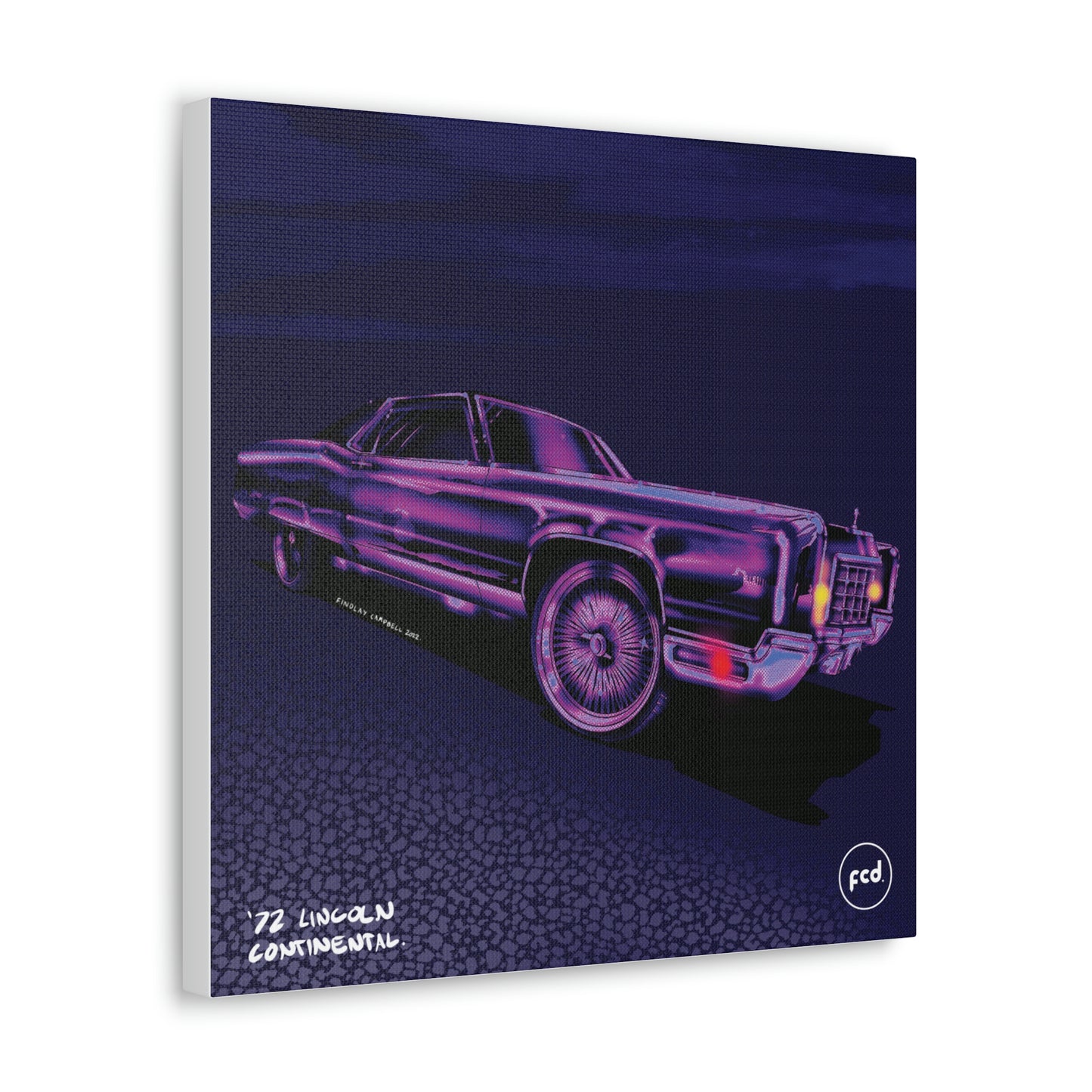 '72 LINCOLN CONTINENTAL' Classic Canvas