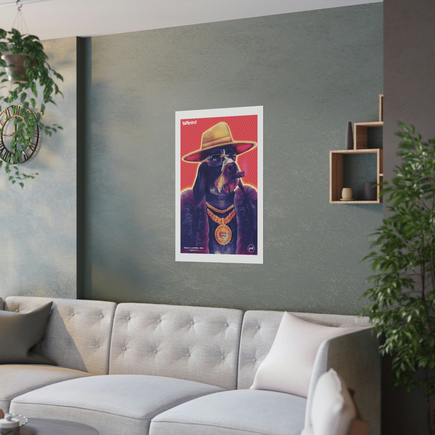 'DOGGO' Satin Poster