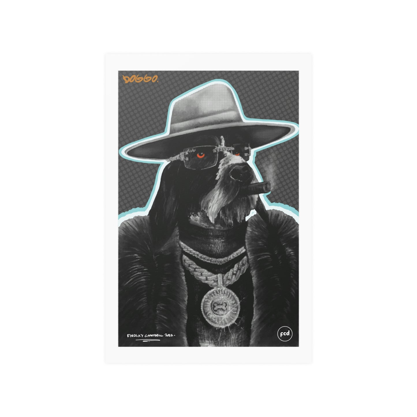 'DOGGO' Satin Poster