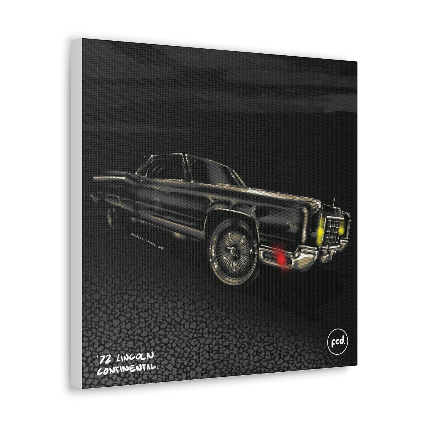 '72 LINCOLN CONTINENTAL' Classic Canvas