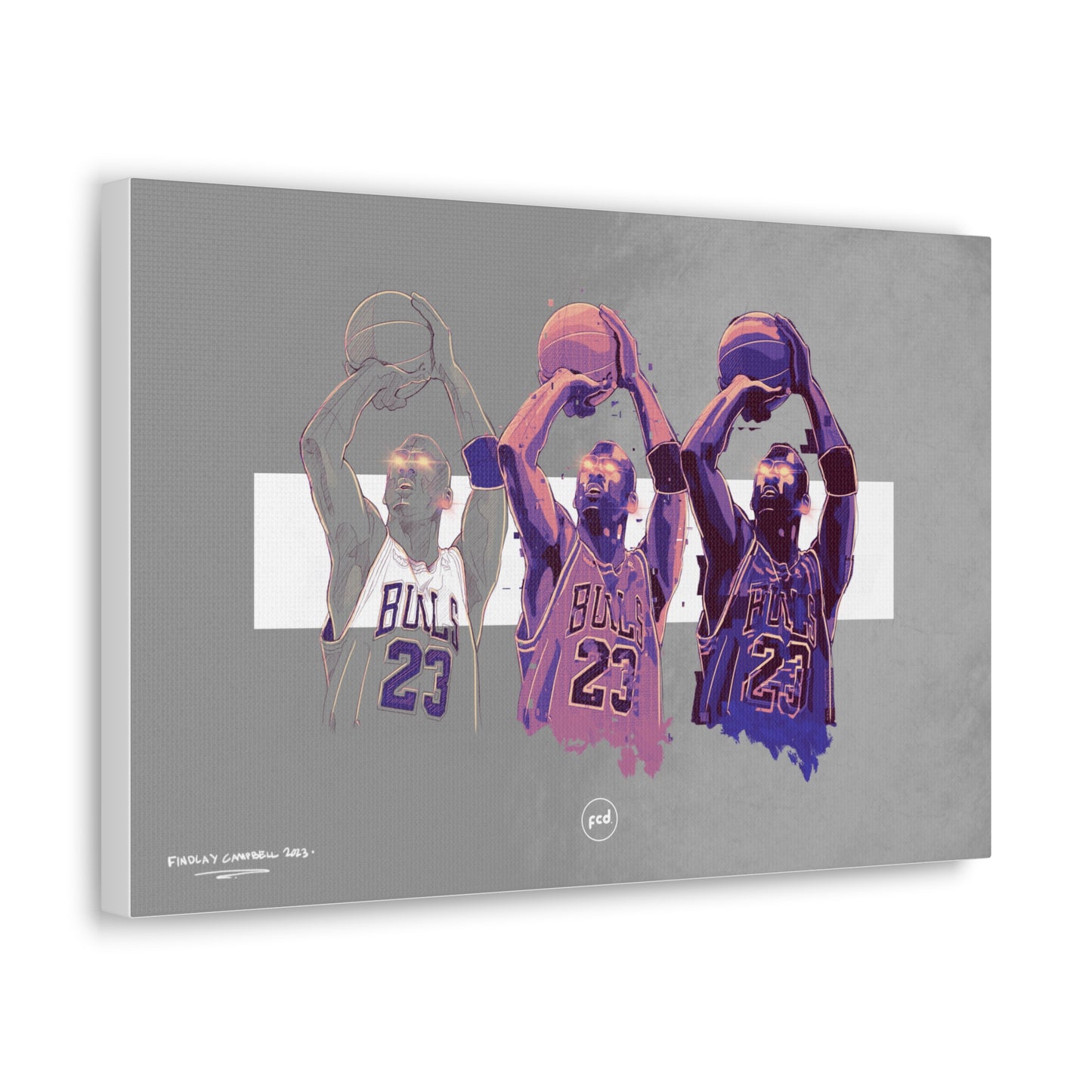 'MJ SKETCH' Classic Canvas