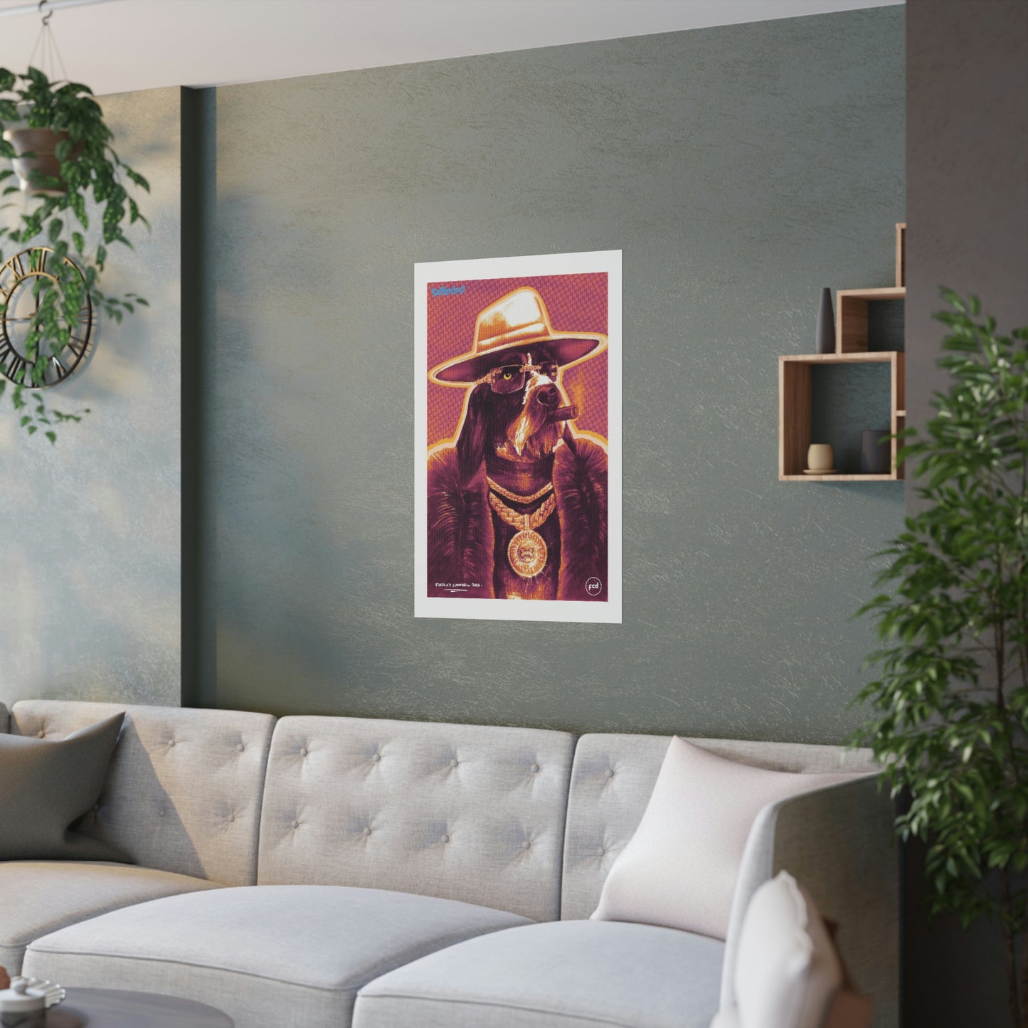 'DOGGO' Satin Poster