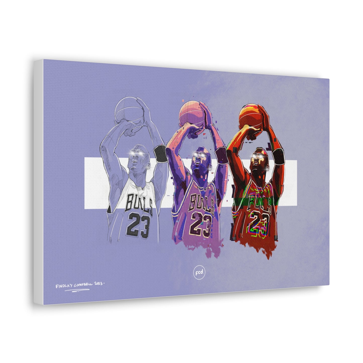 'MJ SKETCH' Classic Canvas