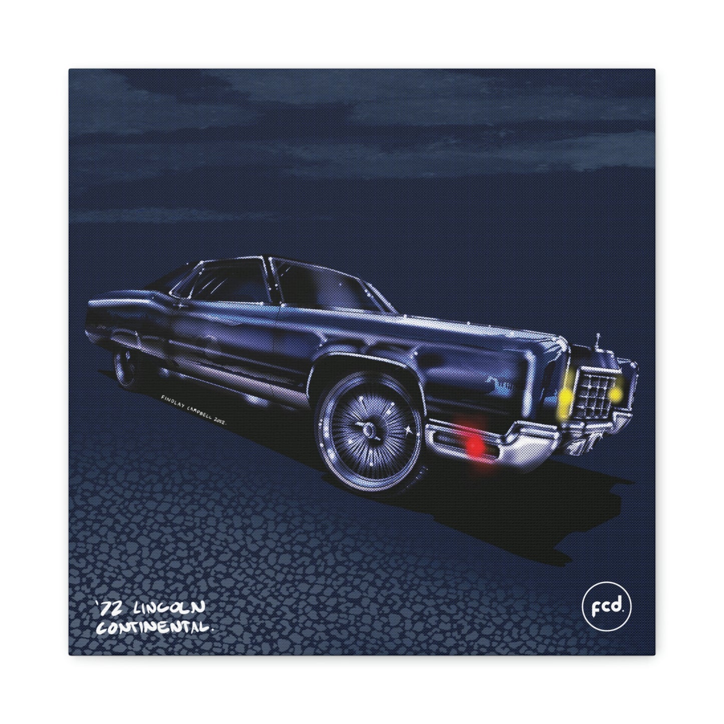 '72 LINCOLN CONTINENTAL' Classic Canvas
