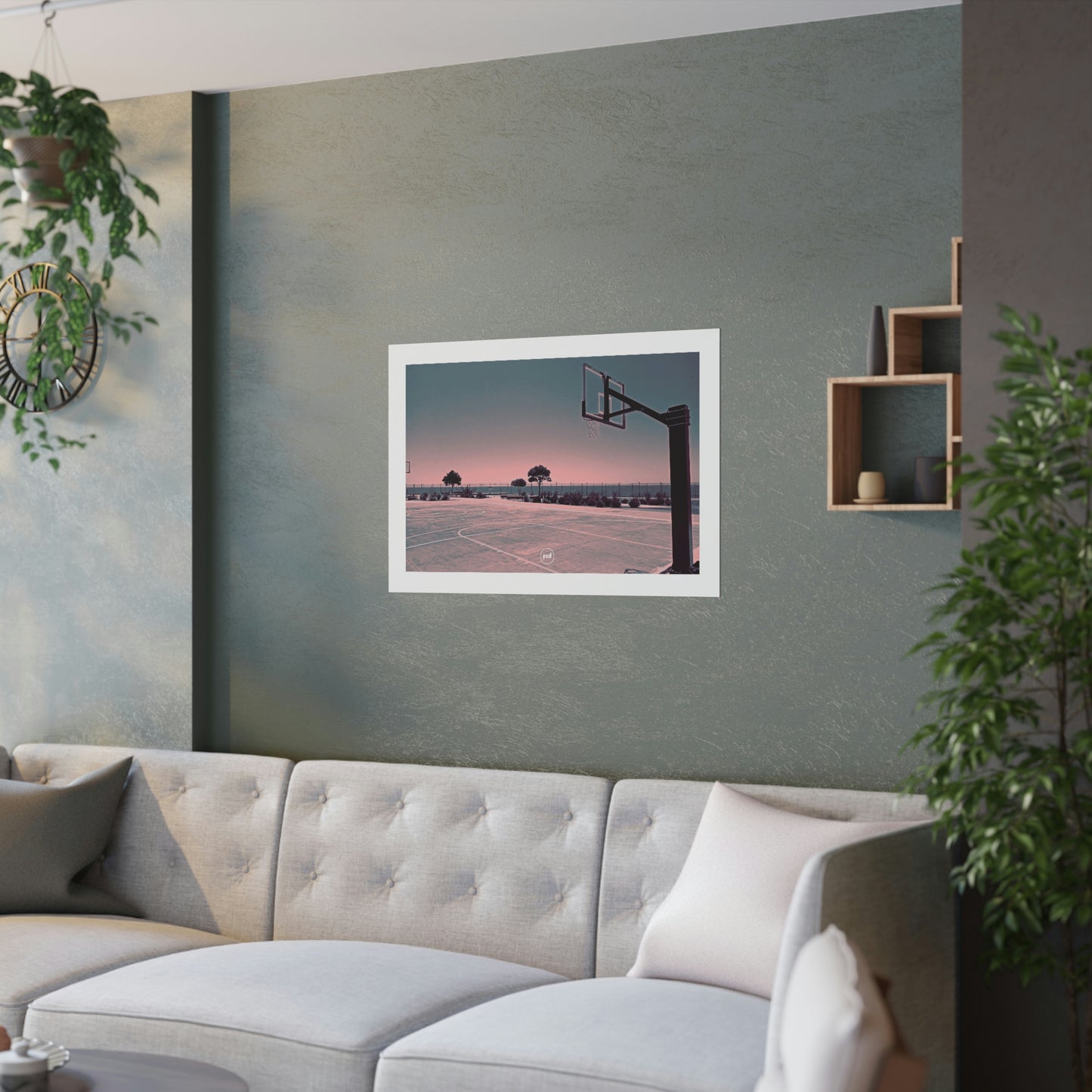 'MARINE PARADE COURTS' Satin Poster