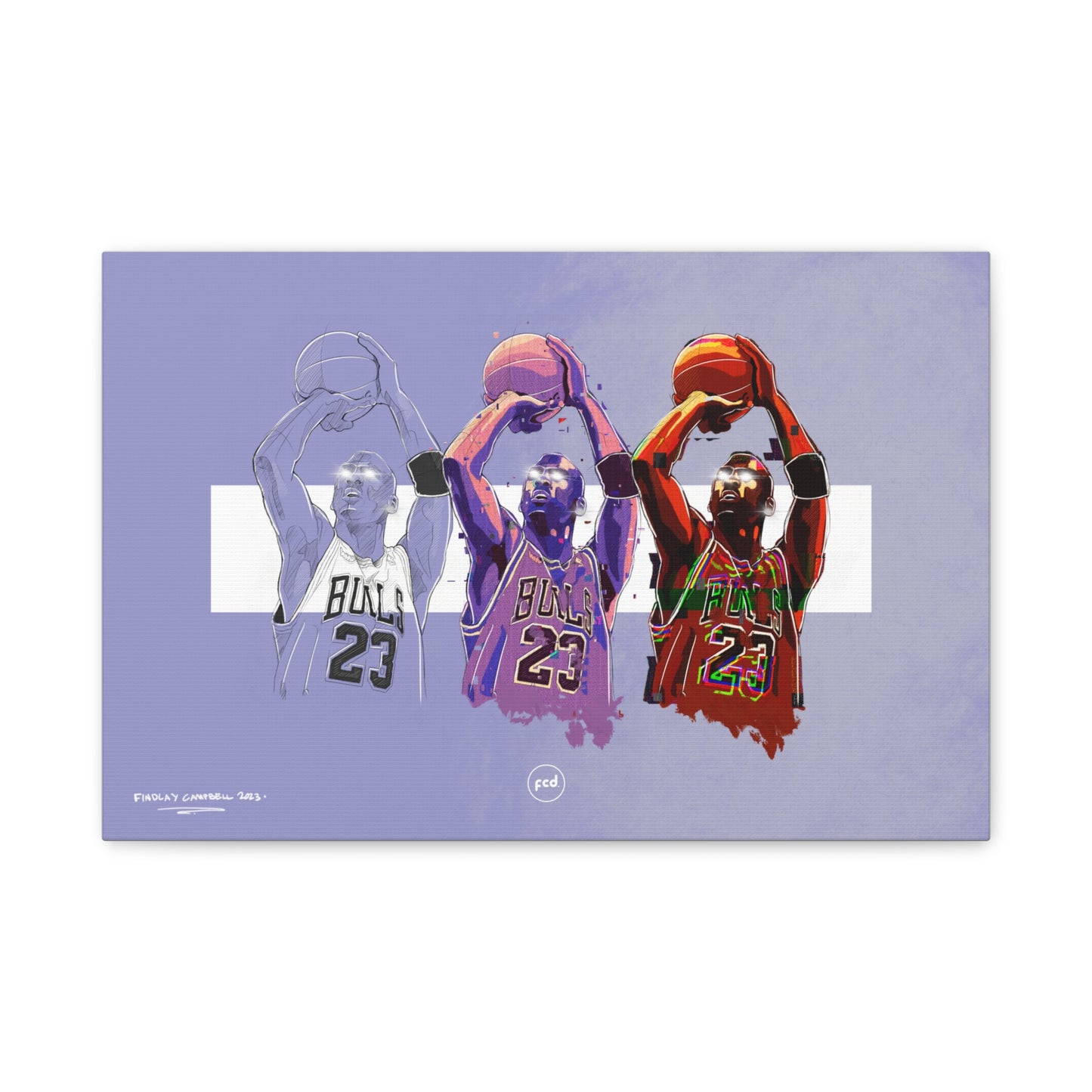'MJ SKETCH' Classic Canvas