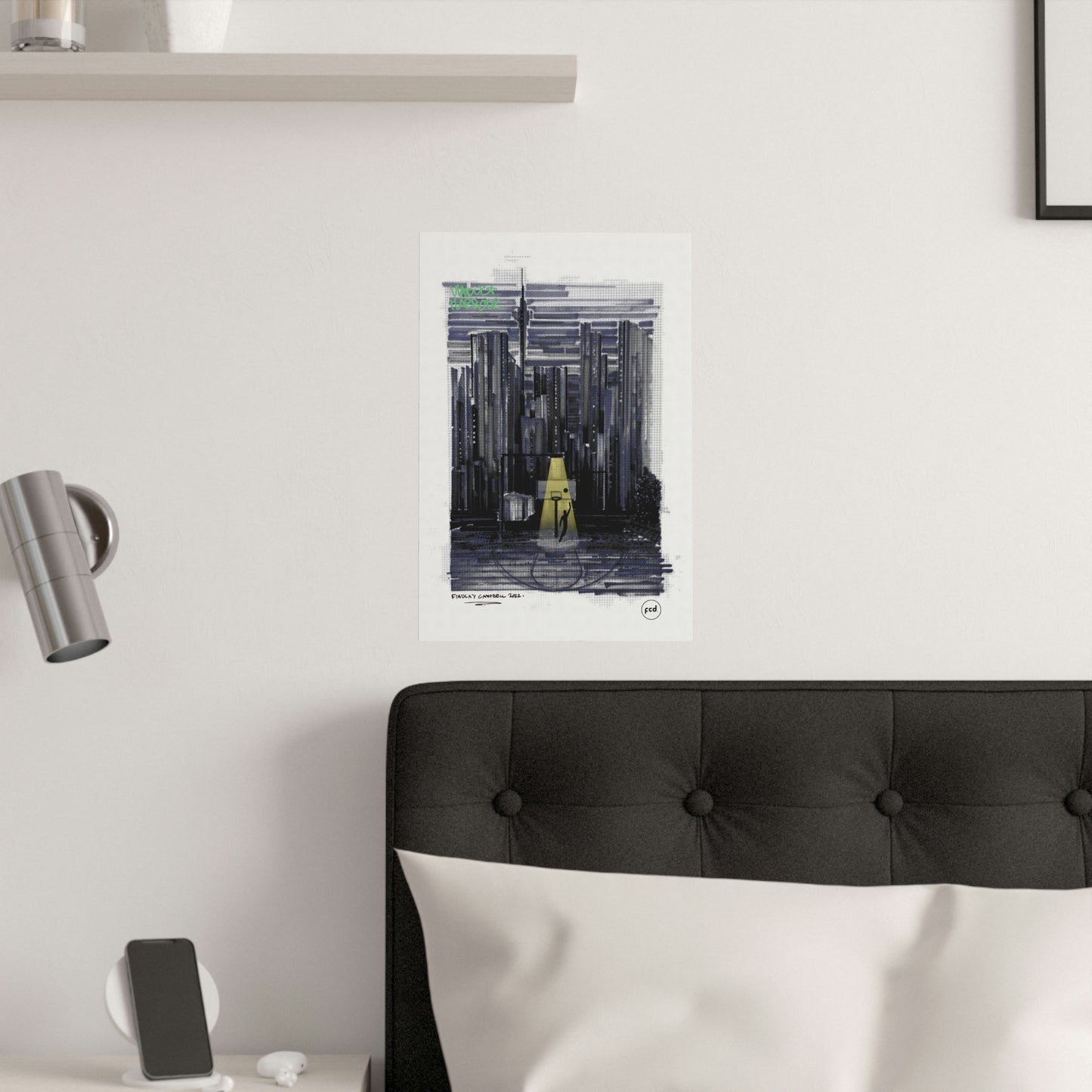 'VIADUCT HARBOUR' Satin Poster