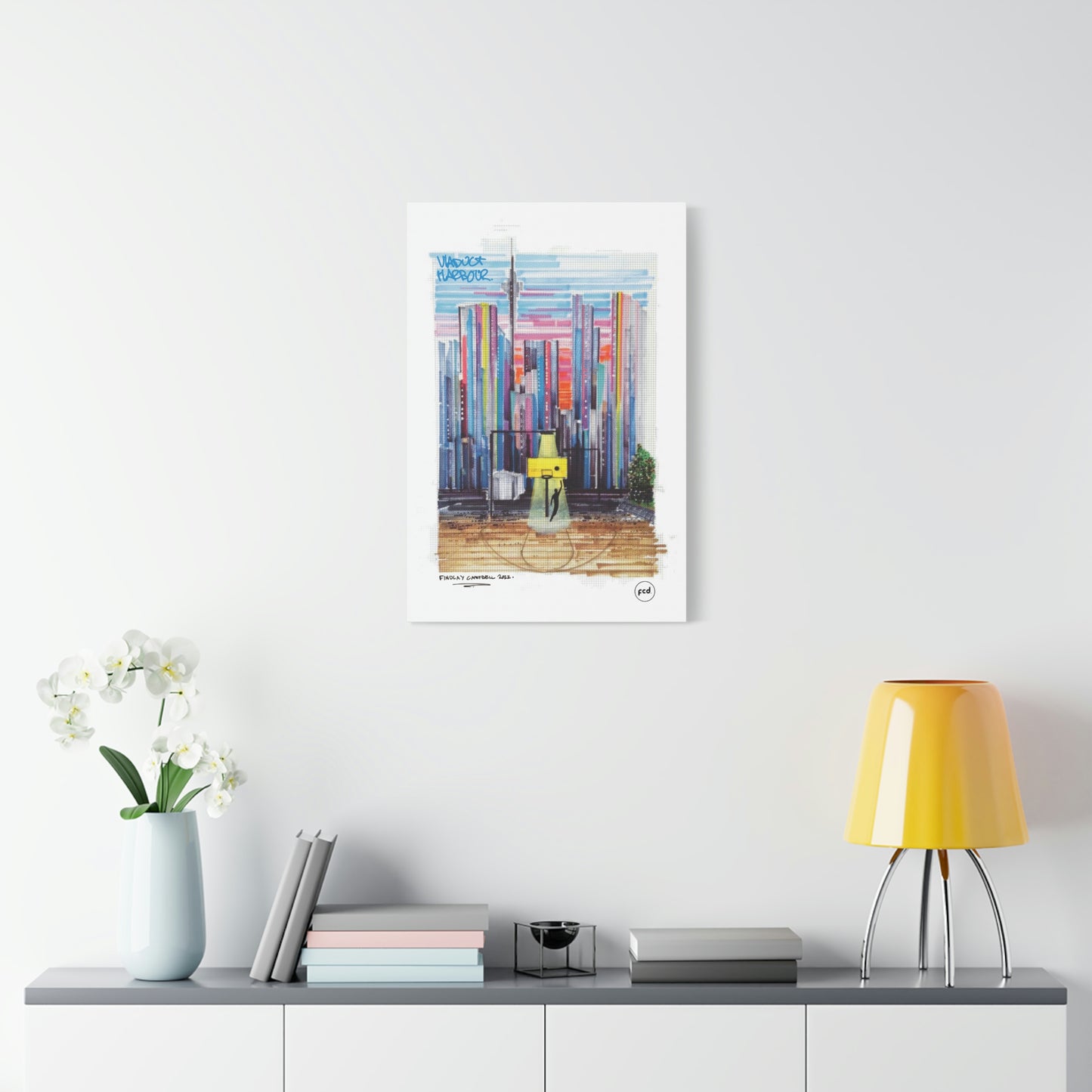 'VIADUCT HARBOUR' Classic Canvas