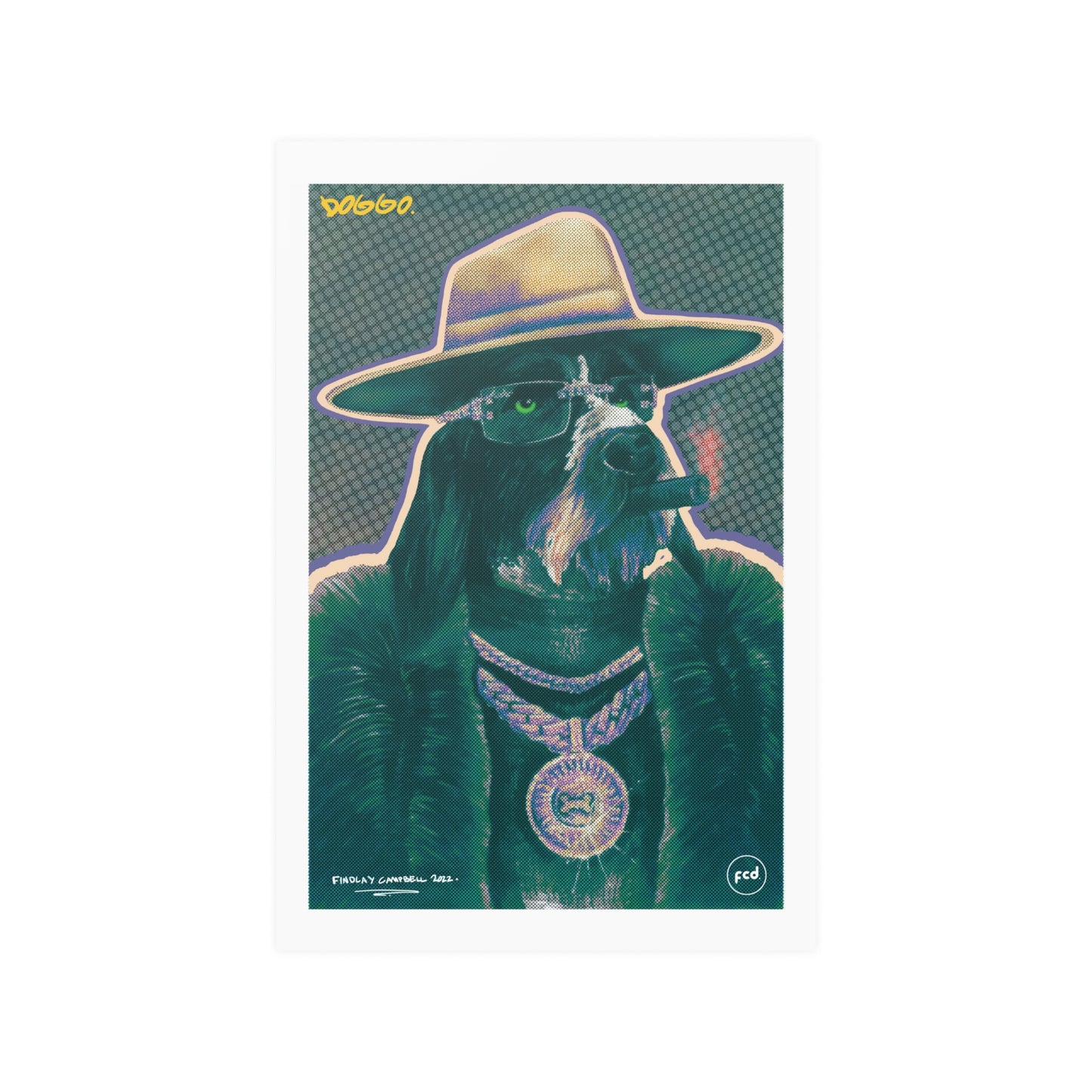 'DOGGO' Satin Poster