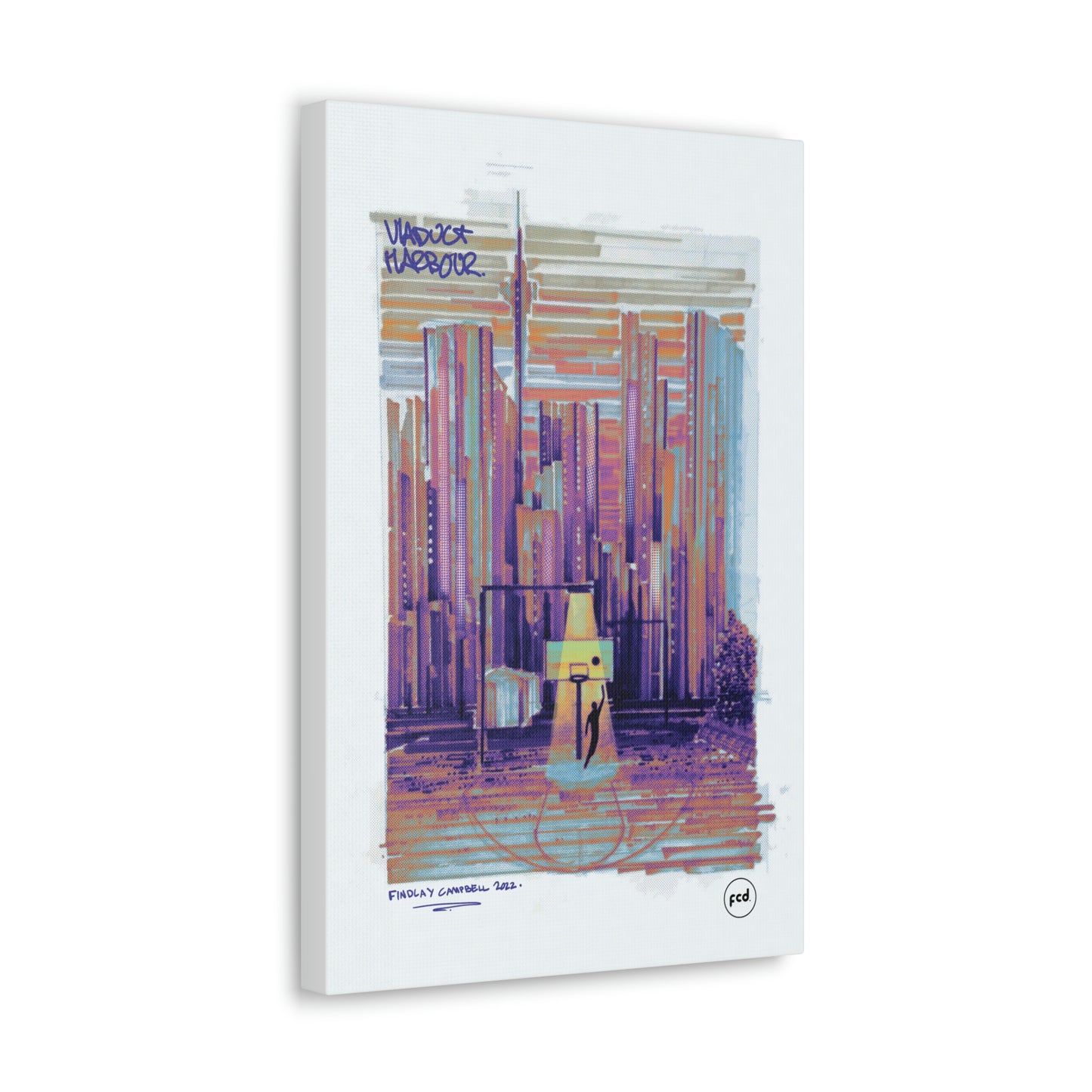 'VIADUCT HARBOUR' Classic Canvas