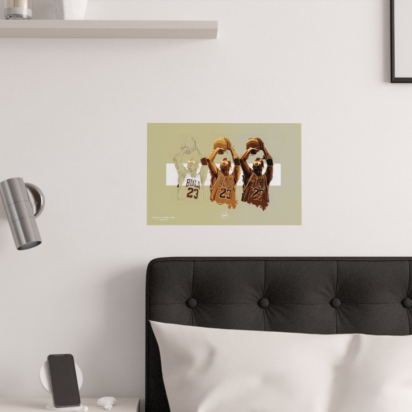 'MJ SKETCH' Satin Poster Print
