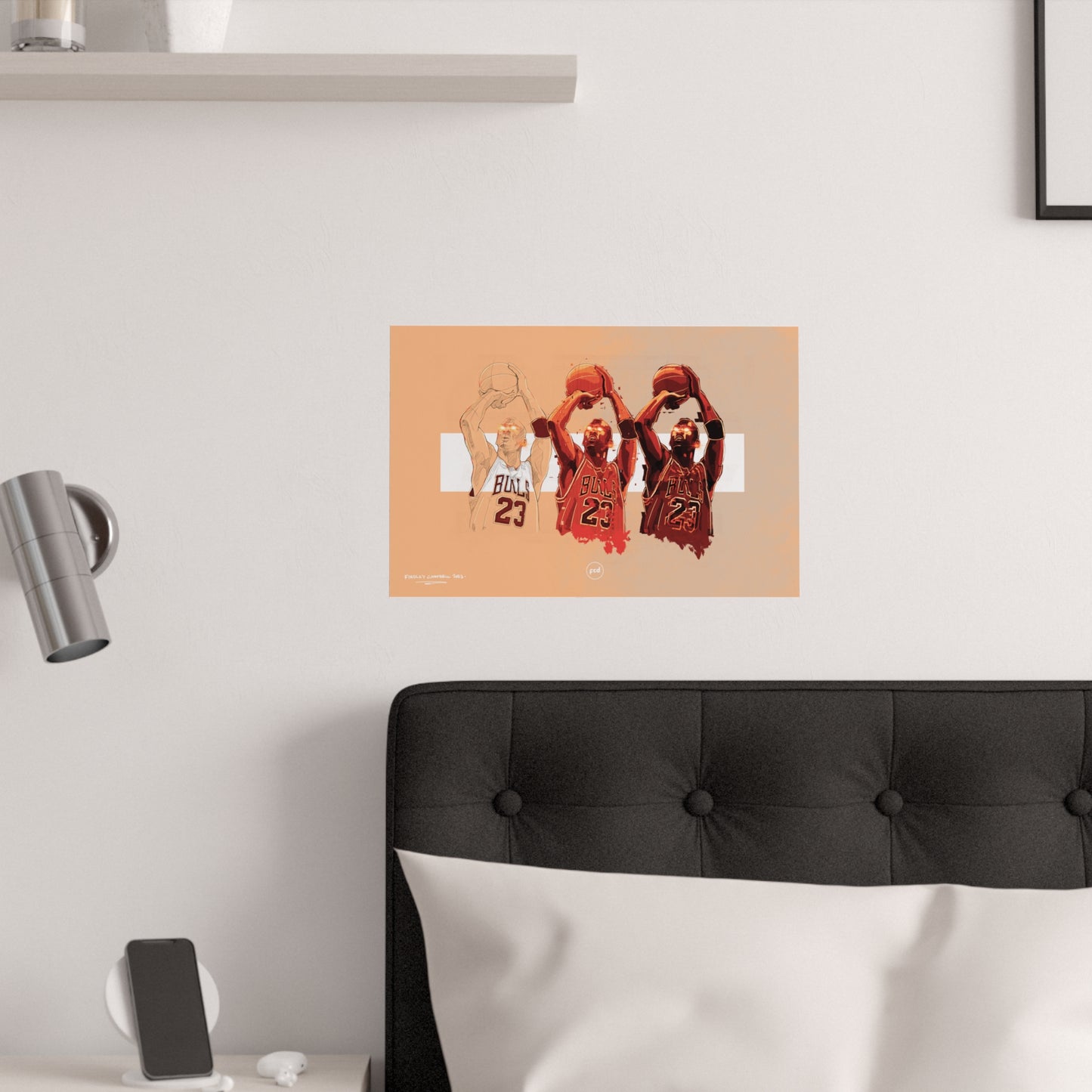'MJ SKETCH' Satin Poster Print