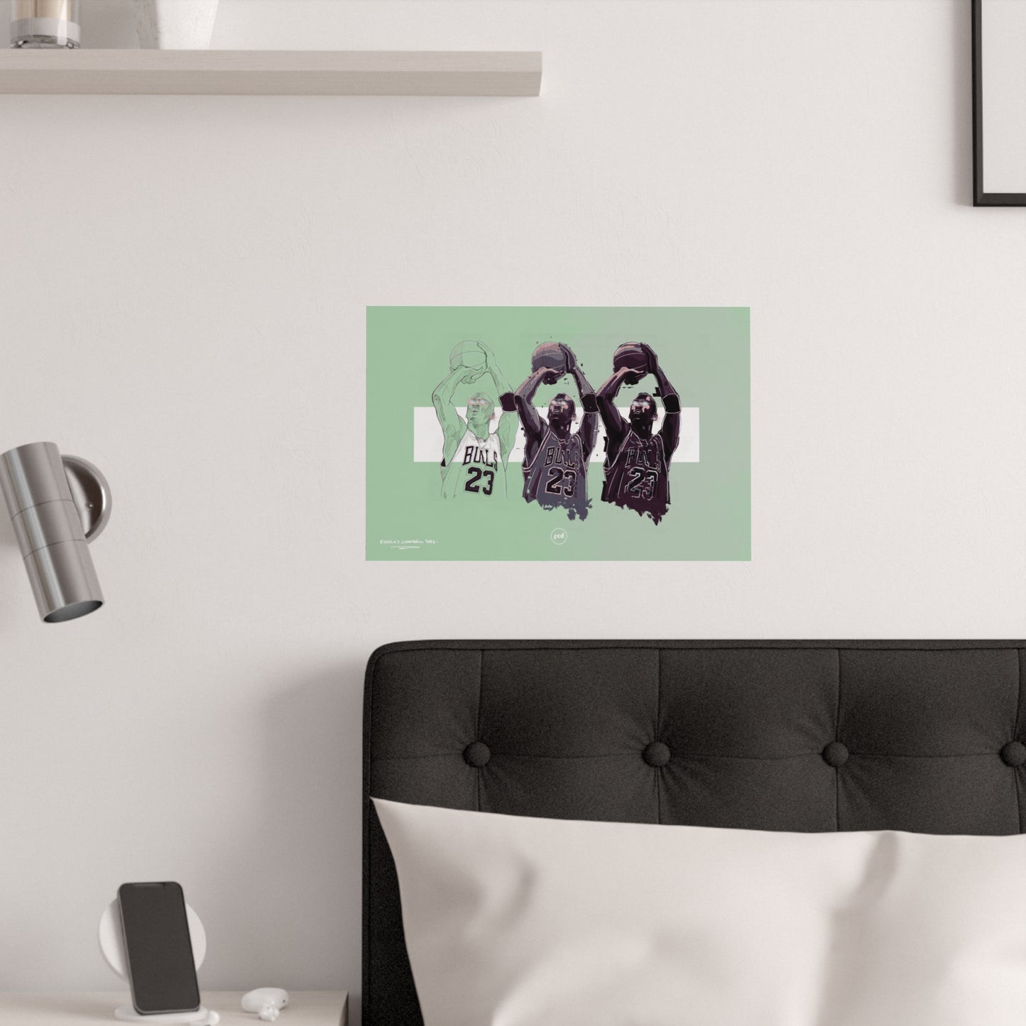 'MJ SKETCH' Satin Poster Print