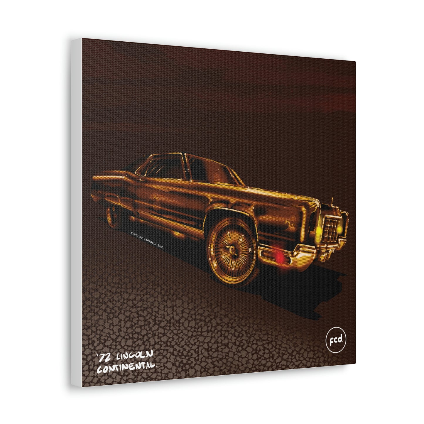 '72 LINCOLN CONTINENTAL' Classic Canvas