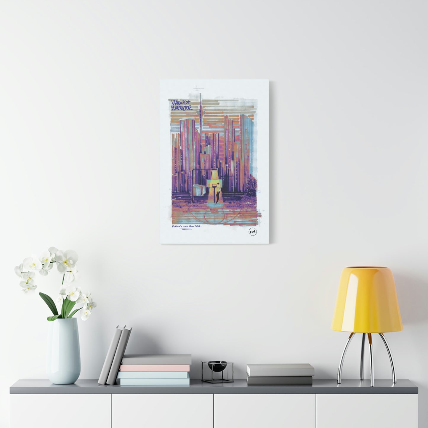 'VIADUCT HARBOUR' Classic Canvas