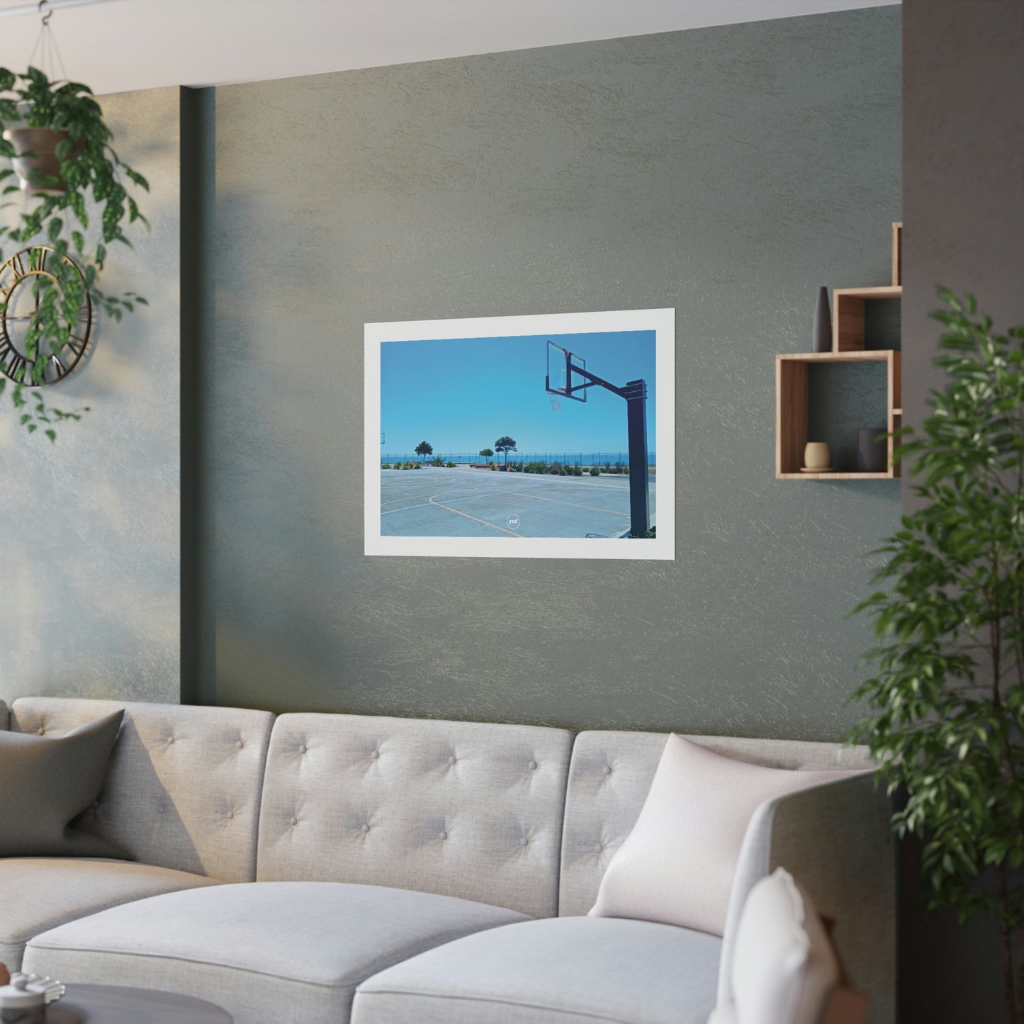'MARINE PARADE COURTS' Satin Poster