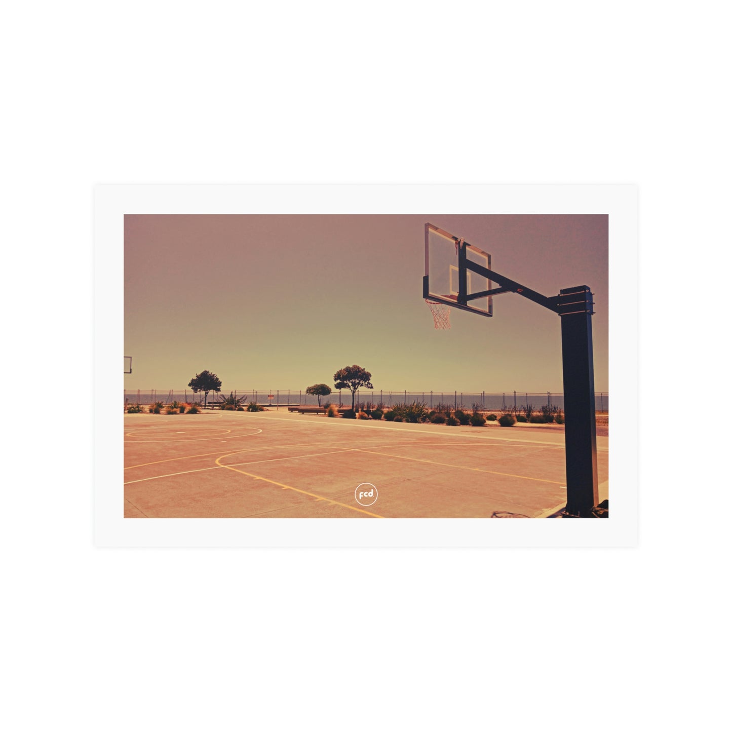 'MARINE PARADE COURTS' Satin Poster