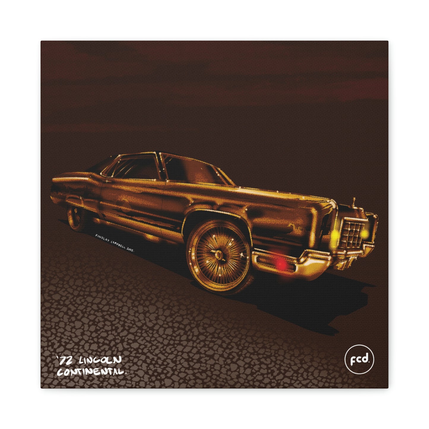 '72 LINCOLN CONTINENTAL' Classic Canvas