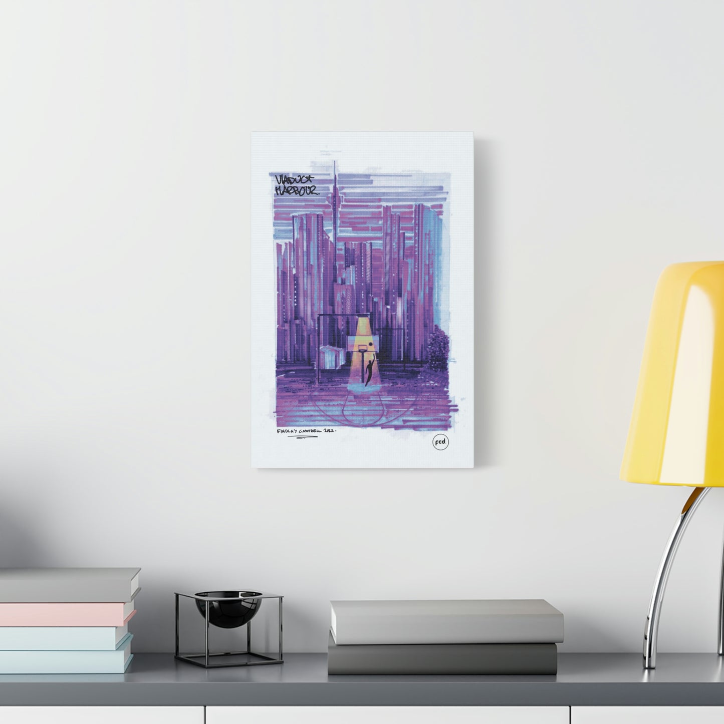 'VIADUCT HARBOUR' Classic Canvas