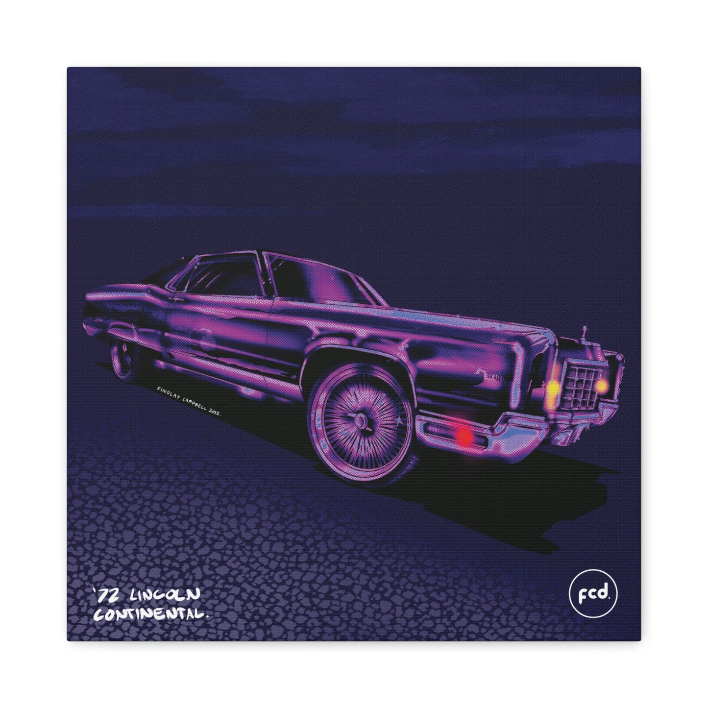 '72 LINCOLN CONTINENTAL' Classic Canvas