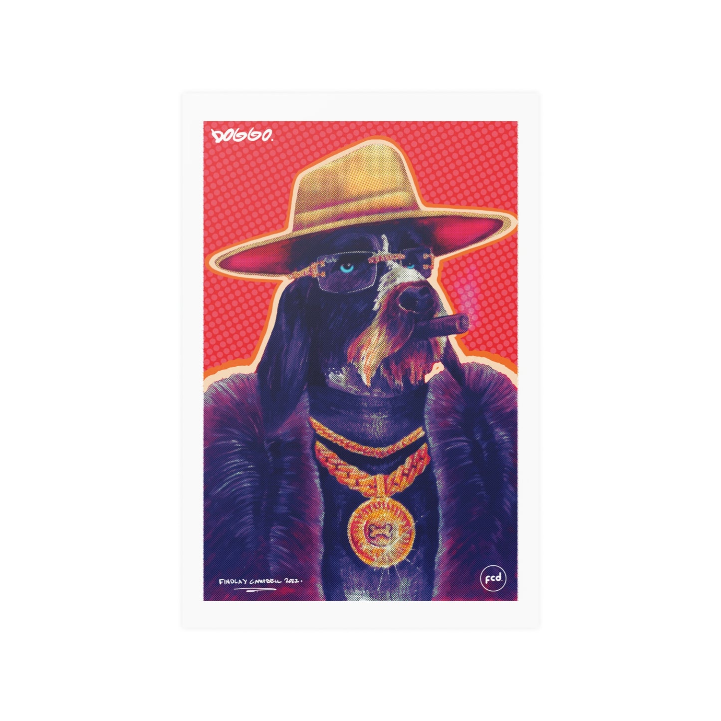 'DOGGO' Satin Poster