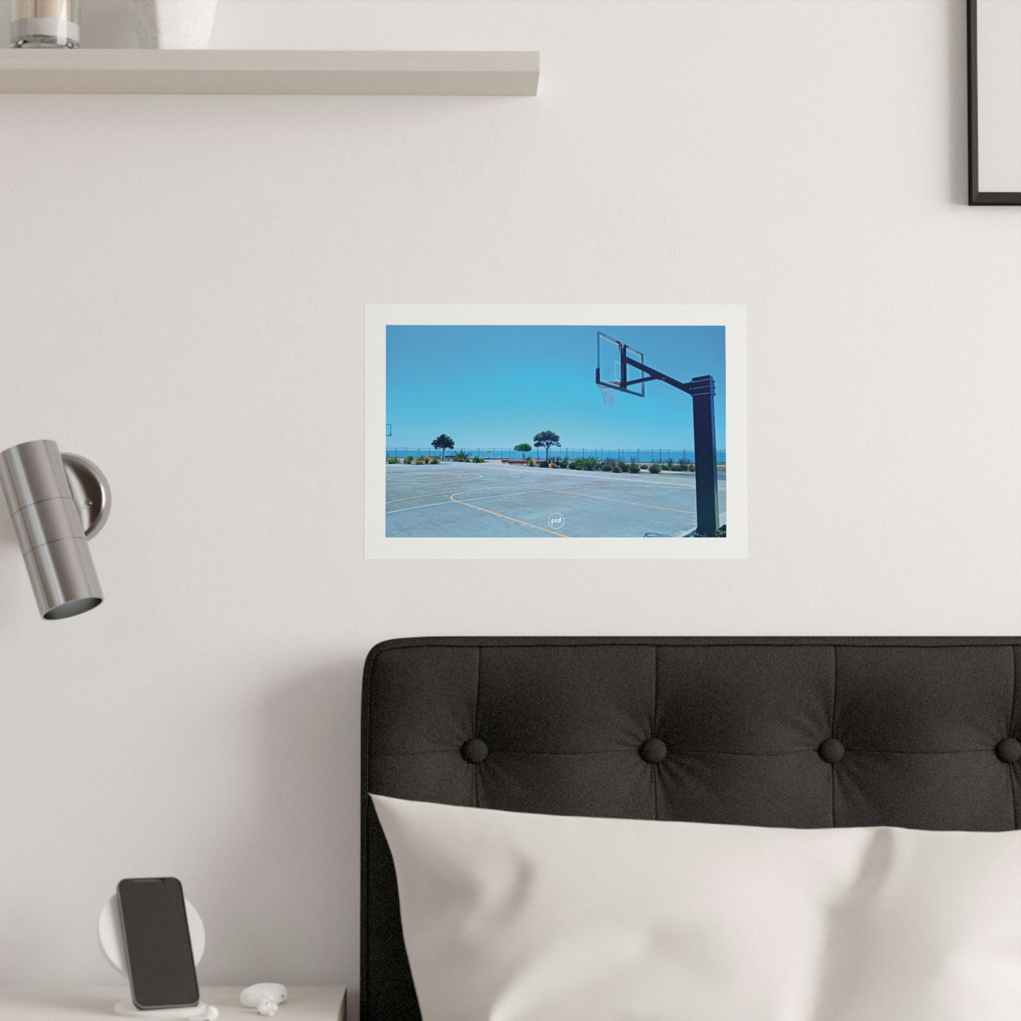 'MARINE PARADE COURTS' Satin Poster