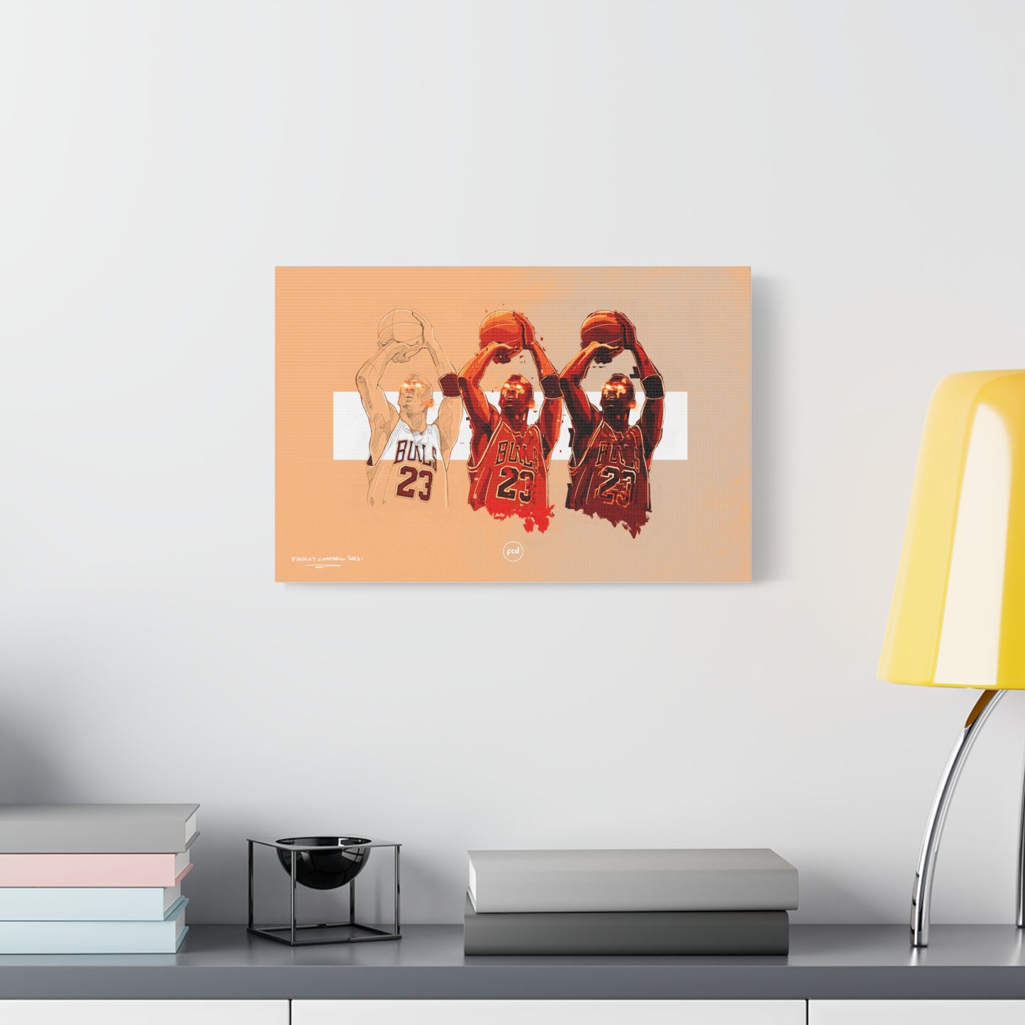 'MJ SKETCH' Classic Canvas