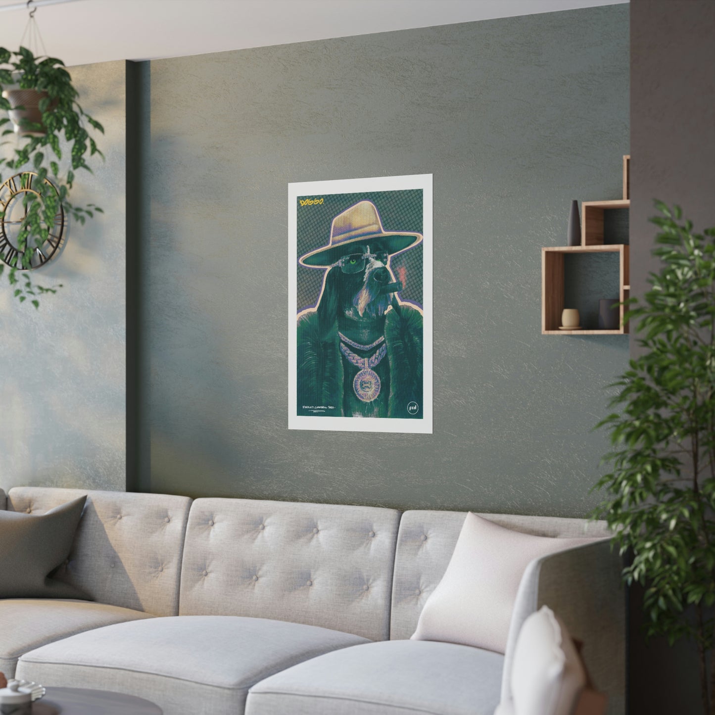 'DOGGO' Satin Poster