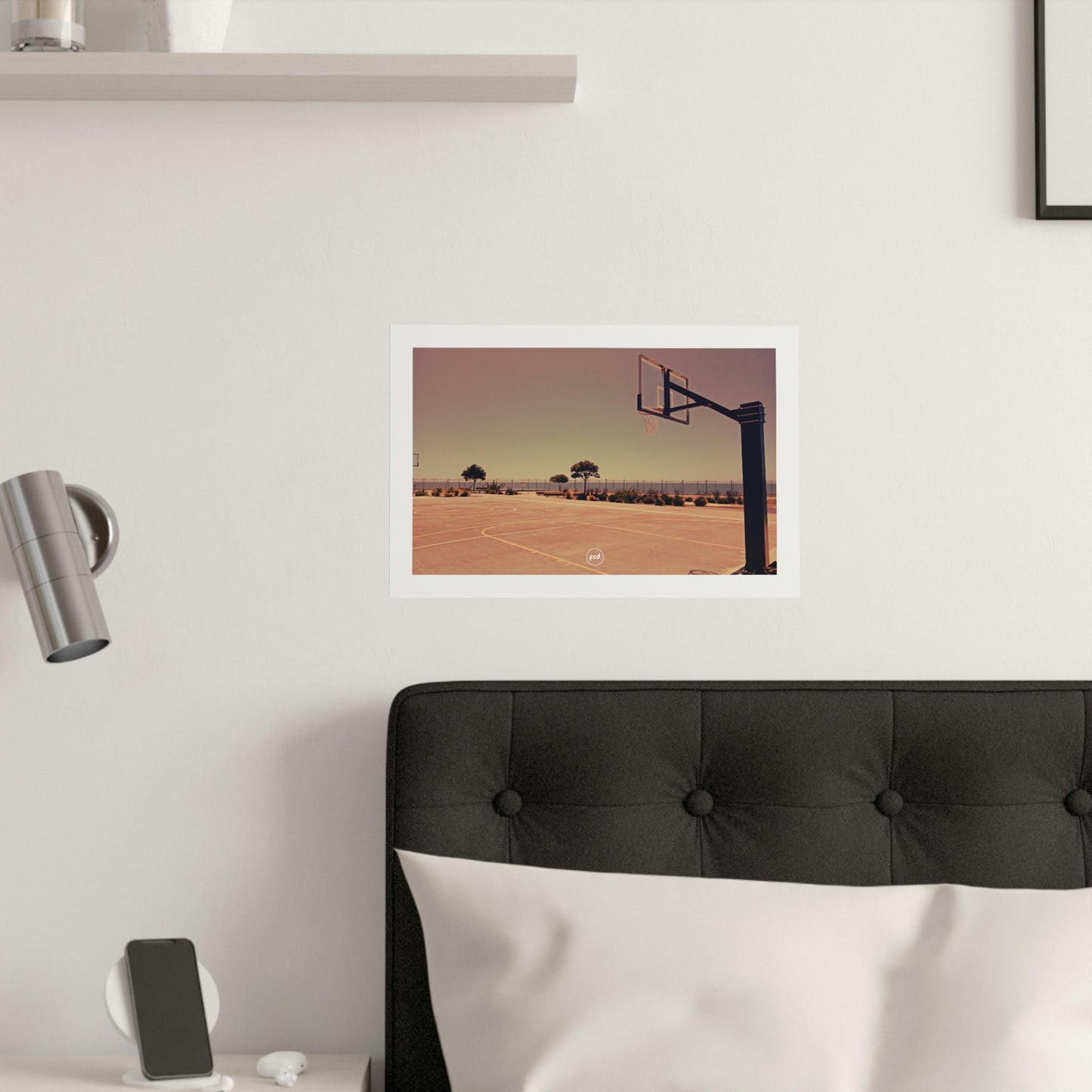 'MARINE PARADE COURTS' Satin Poster