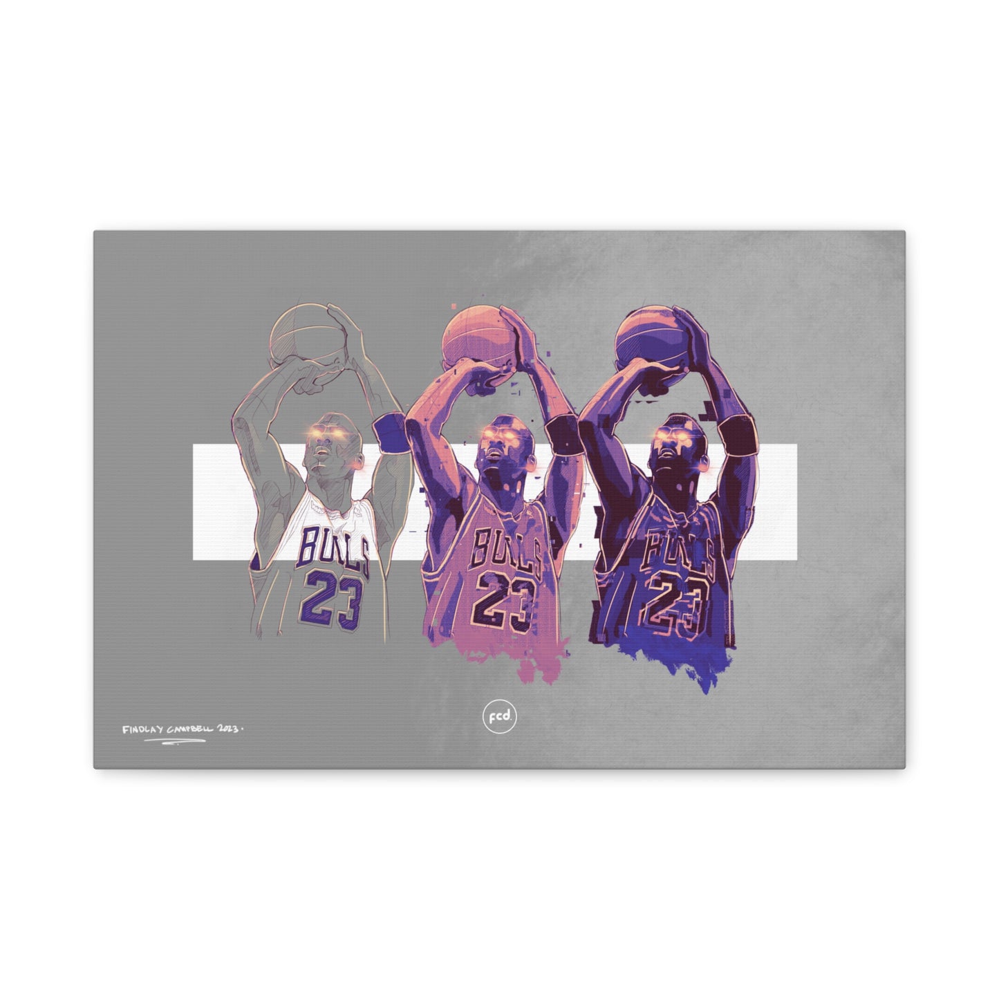 'MJ SKETCH' Classic Canvas