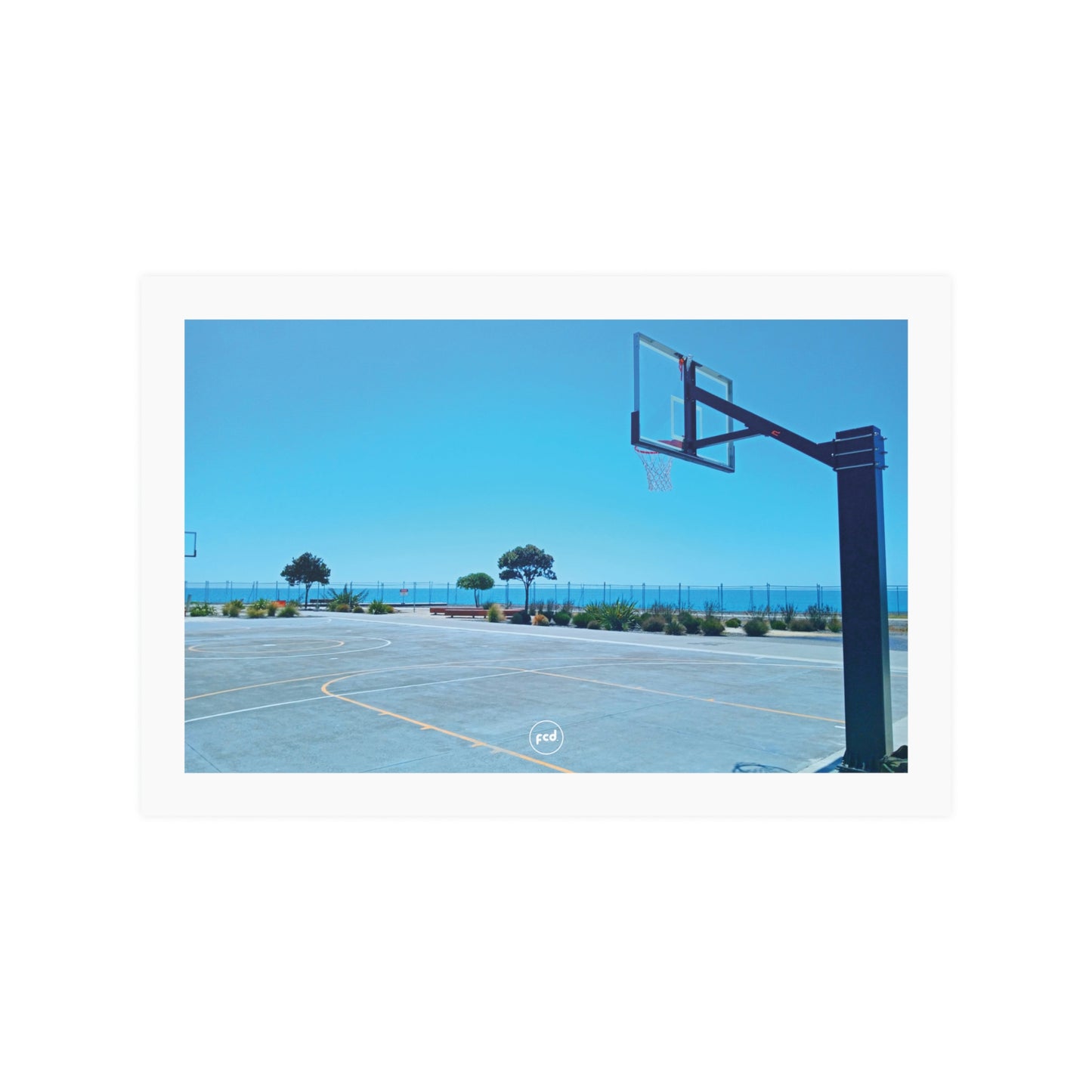 'MARINE PARADE COURTS' Satin Poster